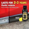 Black Car Yellowing Restoration Nano Coating | Plastic Restorer & Interior/Tire Wax Polish | Multi-Purpose Auto Detailing Kit - Scratch Remover, Gloss Enhancer & Anti-Aging